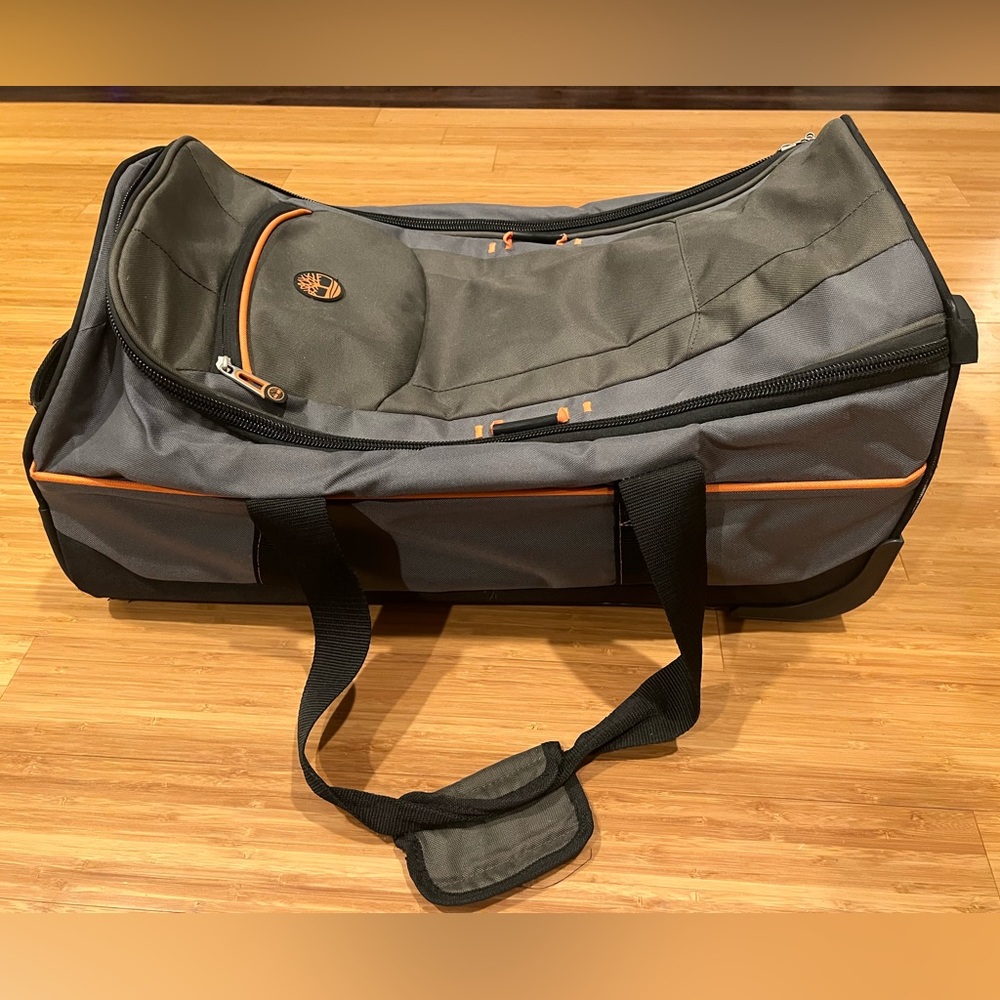 Timberland roller bag nylon material